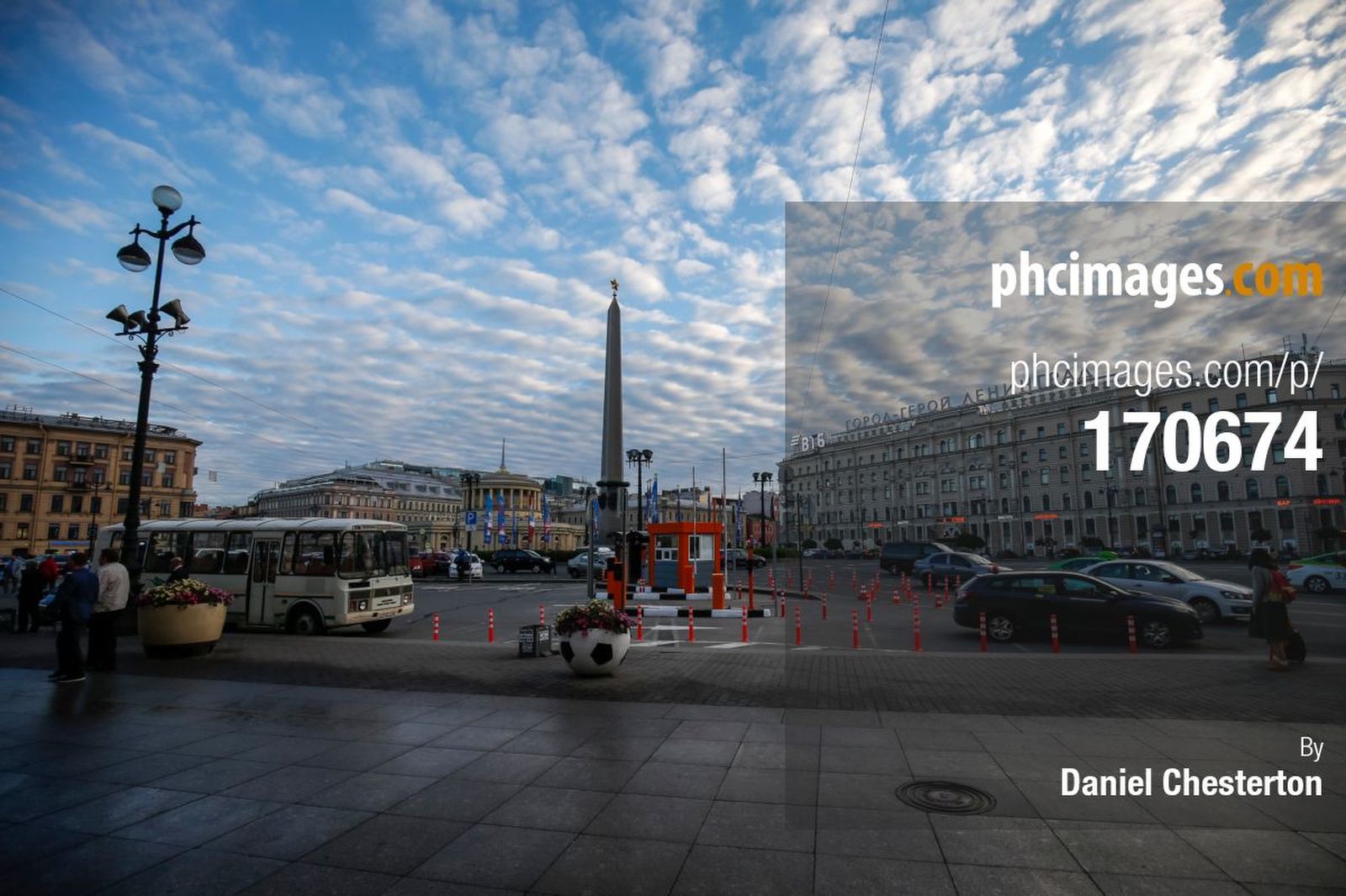 Lovely clouds outside the station in Saint Petersburg
