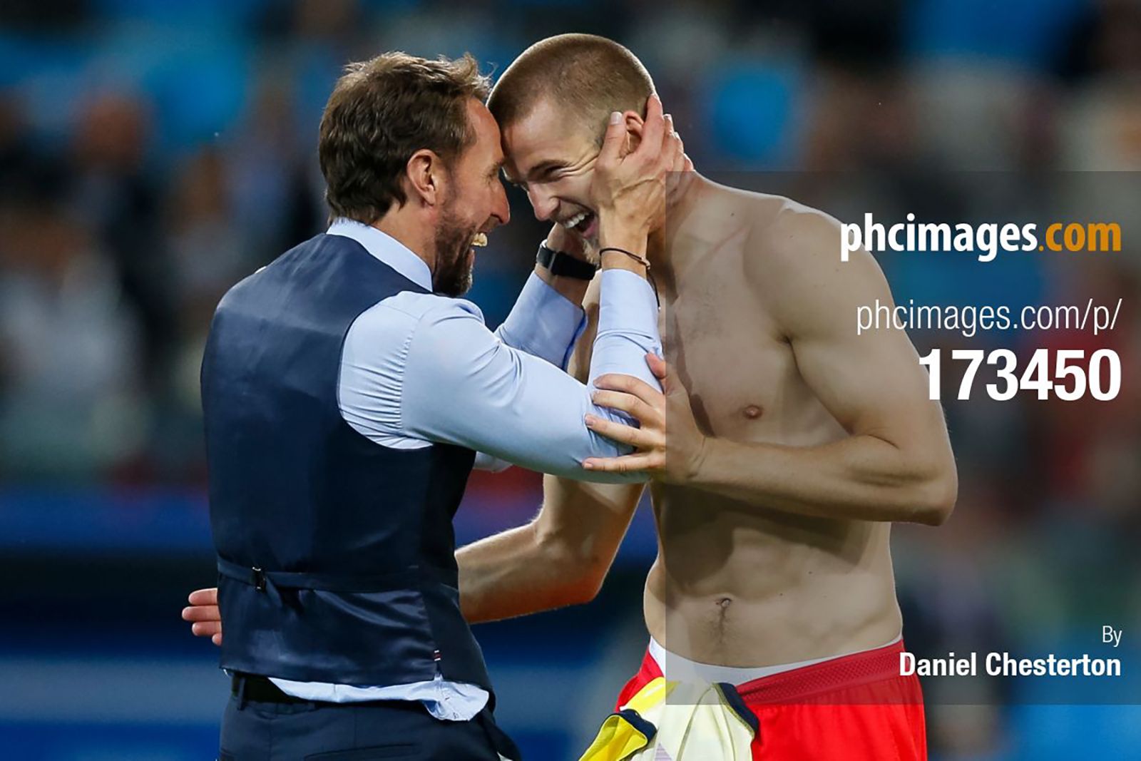 Gareth Southgate and Eric Dier share a moment
