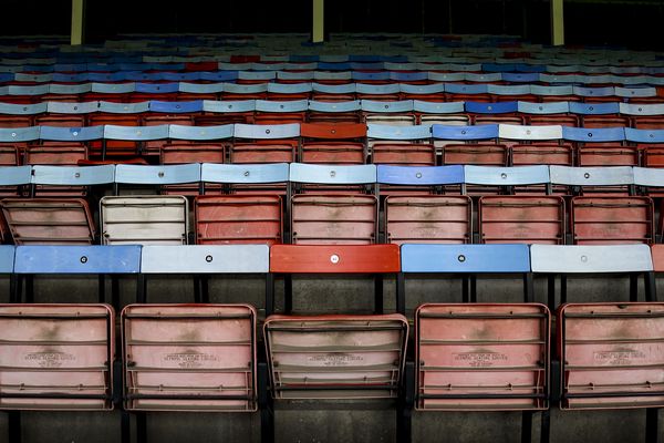 Old wooden seats in West Ham’s Boleyn Ground