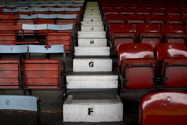 A mix of old and new seats in the East Stand