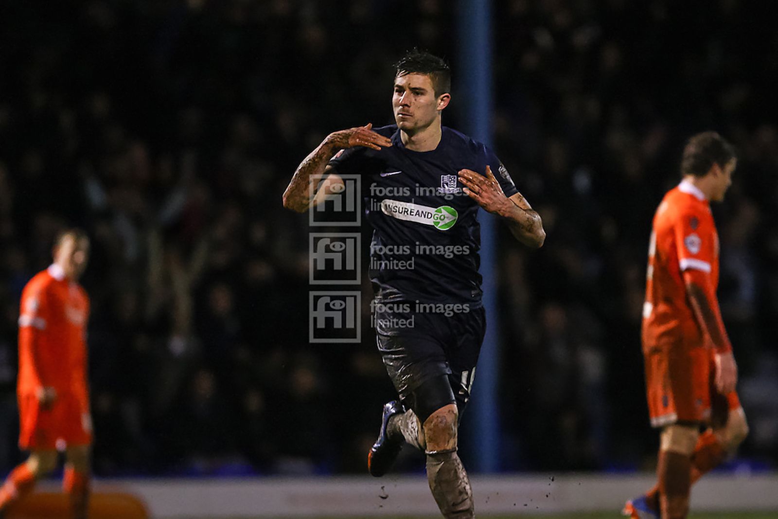 Ryan Leonard celebrates scoring Southend’s fourth goal