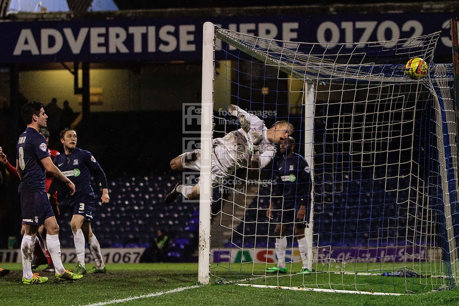 Daniel Bentley tips the ball over the bar