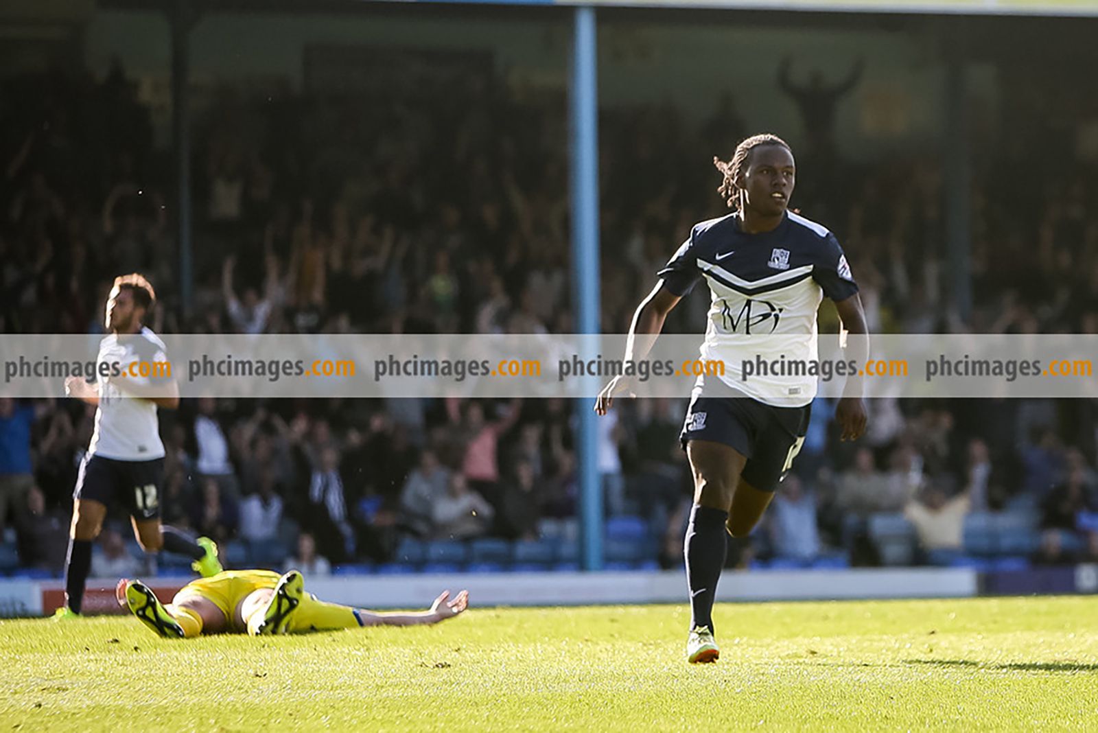 Shaquile Coulthirst celebrates after sealing the win late on