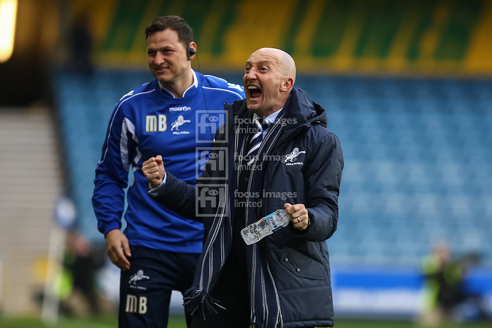 Ian Holloway celebrates what turns out to be the winning goal