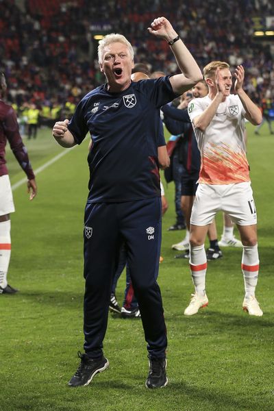 David Moyes celebrates