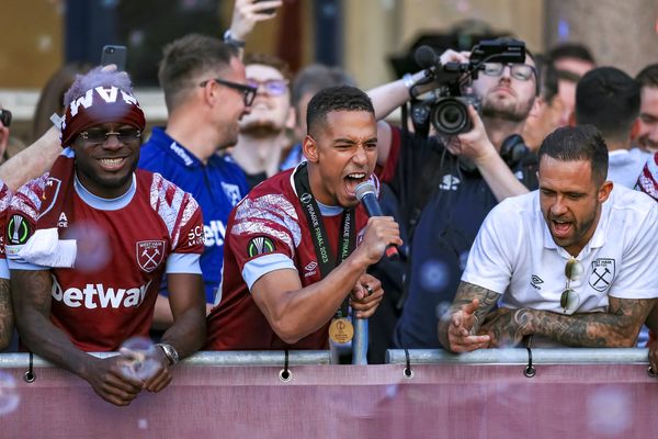 Thilo Kehrer chants to the crowd